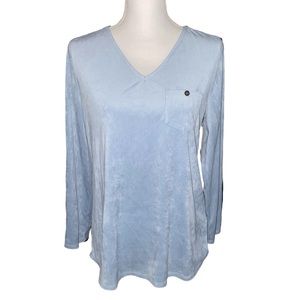 Soft Surroundings| Long Sleeve V neck Top| size small